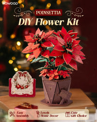 rowood 3D Puzzles for Adults - Poinsettia - image 2