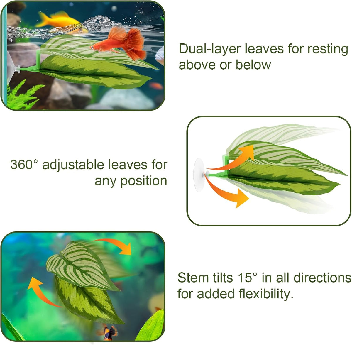 5PCS Betta Hammock & Fish Toys Set - image 3