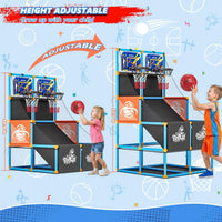 Arcade Basketball Game Set Boy Toys Indoor Outdoor Kids Basketball - Sky Blue - image 4