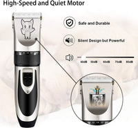 Highdas Dog Clippers for Grooming Low Noise - Silver - image 4