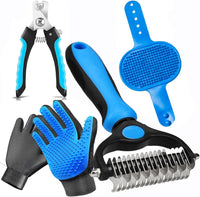 NVNAN Pet Hair Removal Glove for Dogs & Cats - Nail Clipper Set