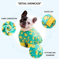 Dog Pajamas Onesie: Comfortable Four-Legged Apparel for Small - Yellow Duck / S-(4~7lb) | Chest(~15.5") - image 2