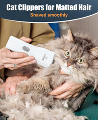 oneisall Pet Clippers for Cat Matted Hair - White / Standard - image 2