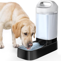 PETNF 2.4 Gallon Automatic Dog Water Bowl Dispenser with Handle – Essentials for Dogs - A:Water Dispener No Filter