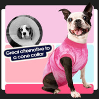 Dog Surgery Suit, Surgical Suit for Dogs, Dog Onesie for Surgery – Essentials for Dogs - Xl(back:20.1-24.8in,wt:42-75lbs) / Rose Tie Dye - image 3