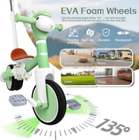 Tricycle for Kids 1-3 Year Olds - Light Green - image 3