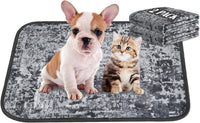 Washable Pee Pads for Dogs, Reusable Puppy Pads 36"x 41" 2 Pack – Essentials for Dogs - Tie Dye Black / 18"*24"(Pack of 2)