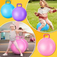 Lewtemi 3 Pcs 29" Hopper Ball Handle, Gradient Red - 18" / Light Pink, Light Blue, Purple - image 4