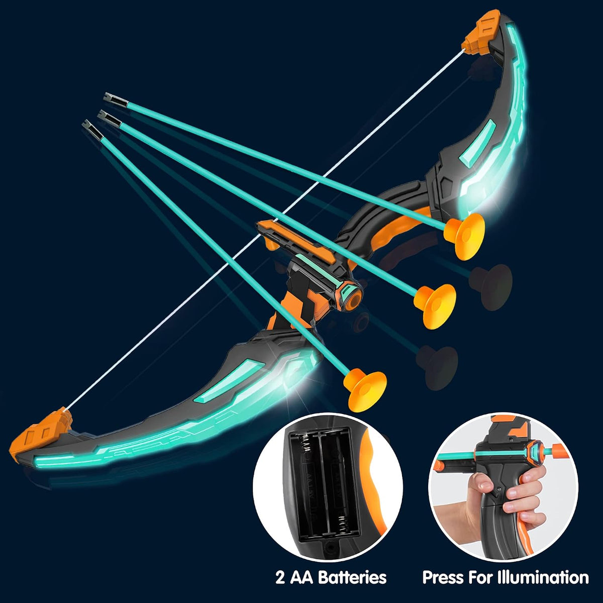 JOYIN Kids Bow and Arrow Set - Aqua Blue - image 2
