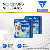HONEY CARE All-Absorb A26 Male Dog Wrap - 1 / Medium -50 Count ( Pack of 1) - image 4