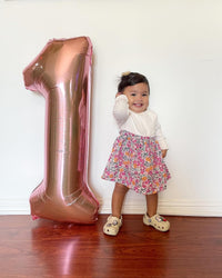 Navy Blue 1 Balloon, Number Balloon 40 Inch - Rosegold / Number 1 - image 2