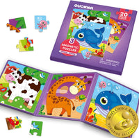 Magnetic Puzzles for Toddlers 3-5 - 5. Animals 20 Psc Magnetic Puzzles