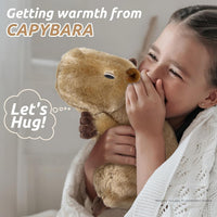 Capybara Stuffed Animals, Microwavable Stuffed Animal Adorable Fluffy Capybara Plush for Warmth - Capybara-2 - image 2