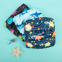CuteBone Dog Belly Bands for Male Dogs Wraps Washable Doggie Diapers - Turtle&shark&jellyfish / S(11"-14") - image 4
