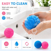Fuzz Ball Squishy Stress Ball - Pink Ball - image 4