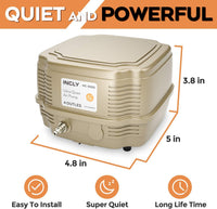 INCLY 7W Ultra Silent Aquarium Air Pump, 4 Adjustable Outlets - image 3