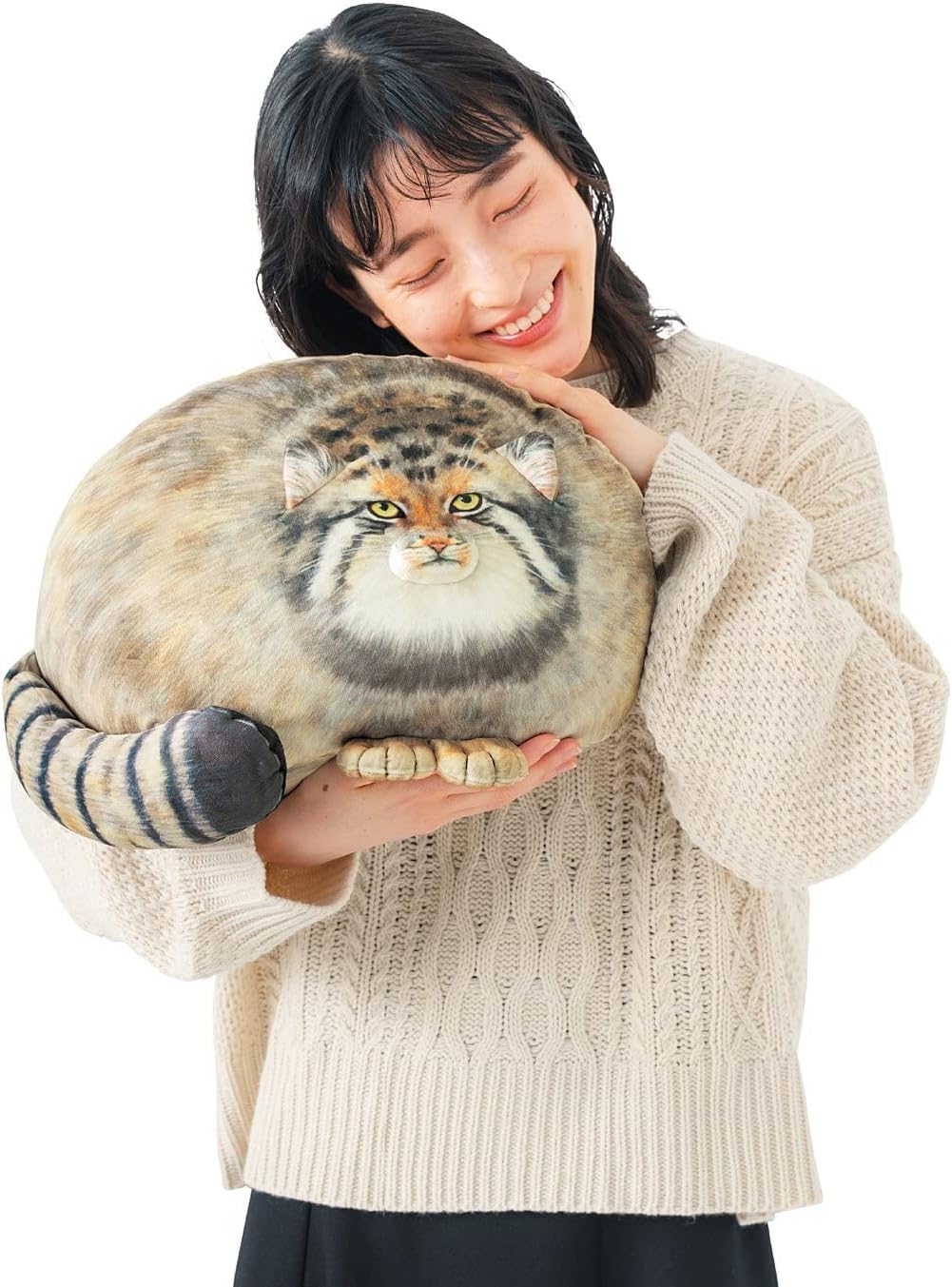 Sew Butiful chubby Pallas's cat steppe cat plush pillow - view 6
