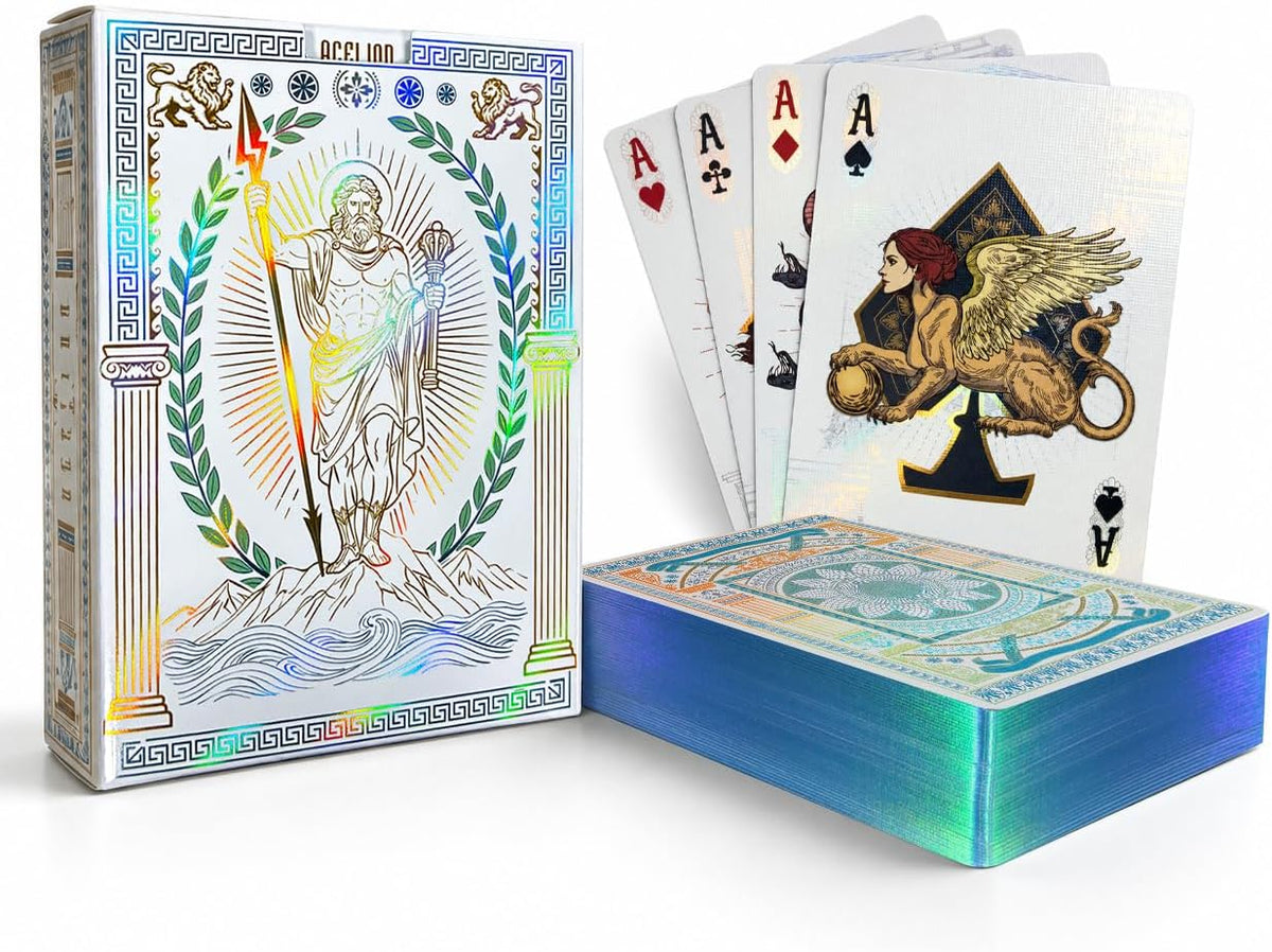 ACELION Waterproof Playing Cards, Deck of Cards, Poker Cards – Fun for Kids & Family - Greece