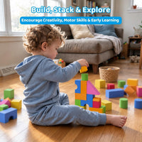 Pairez Toys Foam Building Blocks for Toddlers 2-4 - Multicolor - 81 Pieces - image 2