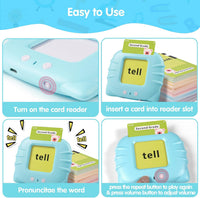 QuTZ Phonics Learning Toy for Preschool Kids - Blue / Basic 272 Sight Words - image 3