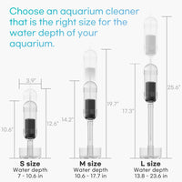 Aquarium Fish Waste & Debris Remover, Auto & Handheld Modes - Medium V2 - image 2