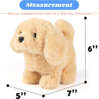 Hopearl Walking Gray Tabby Cat Interactive Electronic Pet Plush Kitty - Dog-Brown - image 2