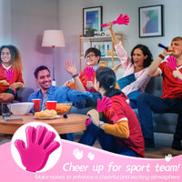 ZCYSRLQIN 12 pack hot pink plastic hand clappers noisemakers, 7.5 inch - view 29