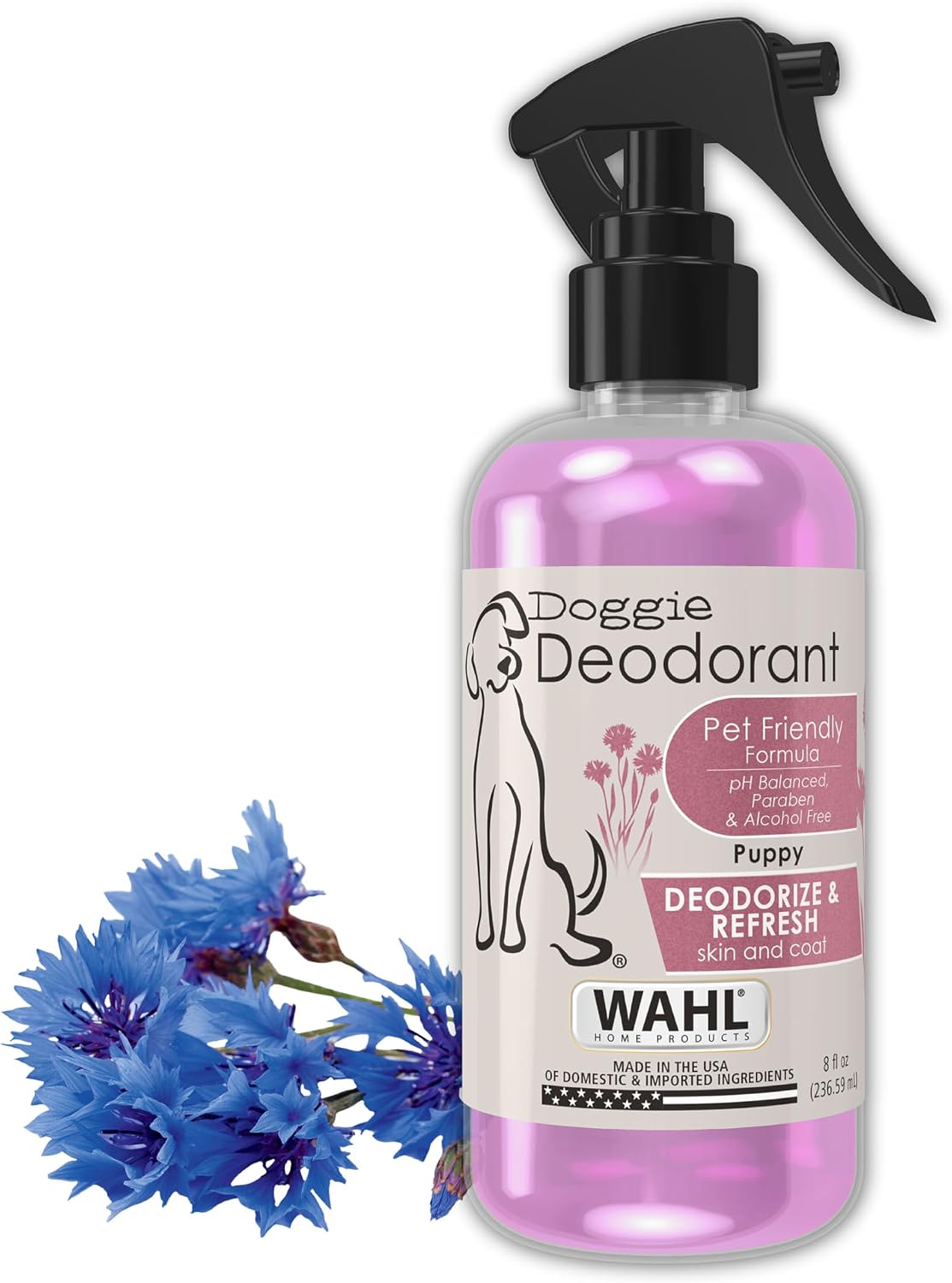 Wahl USA Pet Deodorant Spray for Dogs - Cornflower Aloe
