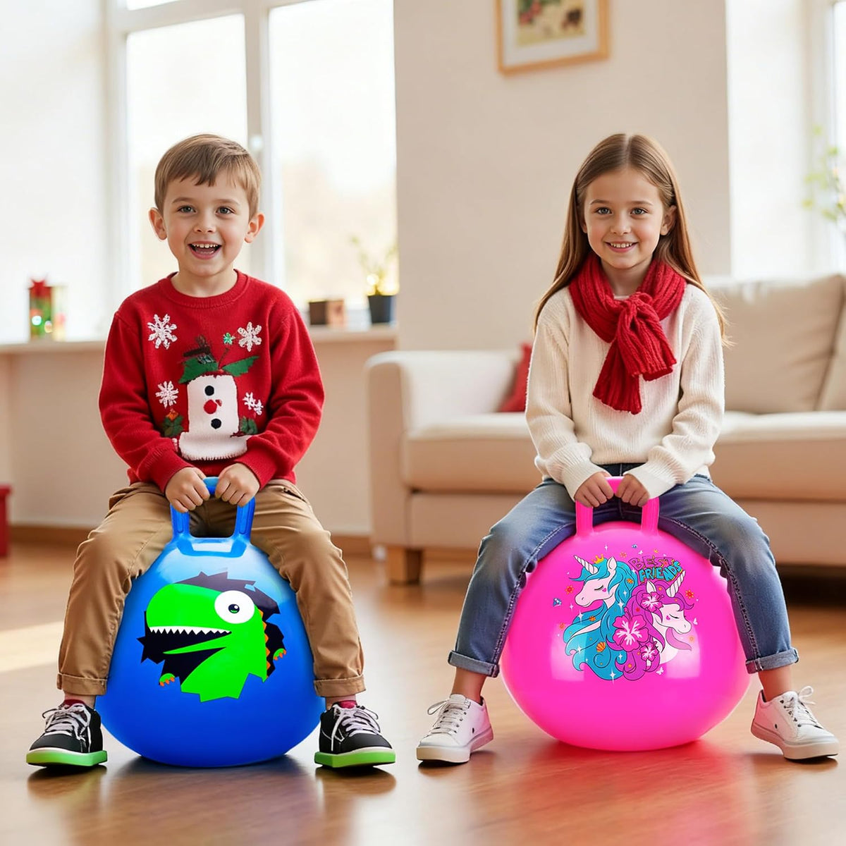 ZOOJOY 18 inch blue dinosaur hopper ball for kids with handle - view 34