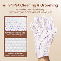HICC PET Cleaning Glove Wipes PRO for Dogs & Cats - Unscented / 6PCS - image 2