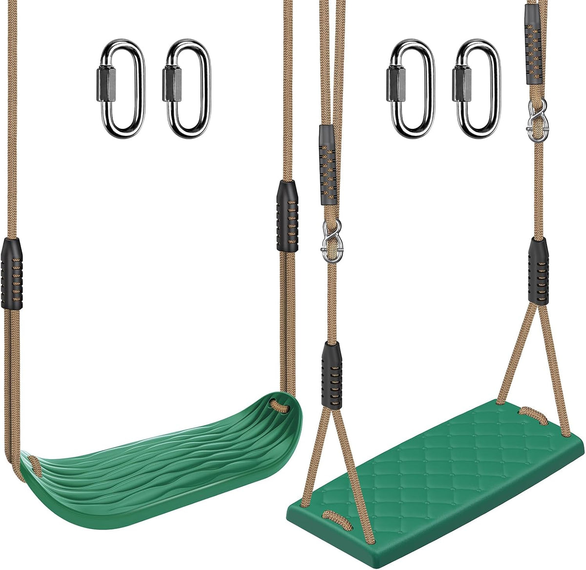 BeneLabel green A-frame middle swing set bracket made of powder coated steel - view 8
