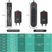 hygger 40-75 Gallon Aquarium Heater with LED Display Controller - 300 watt - image 4