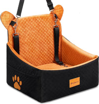 Dog Car Seats for Small/Medium Dogs up to – Essentials for Dogs - brown black