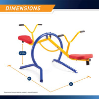 Gym Dandy Classic Kids Seesaw Backyard Teeter Totter Bump Absorber - Classic TT-210 - image 2