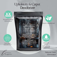 Obsidian Birch Carpet Freshener Powder Refill 36 oz | Powerful Odor Eliminator for Home | Upholstery Deodorizer | Carpet Deodorizer | Pet Urine | Cat Litter Box | Birch & Black Pepper Fragrance