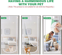 Reinforced Thickened Cat Screen Door - White / Up-u Shape, Fits Door Sizeup to 30"x 80" - image 3
