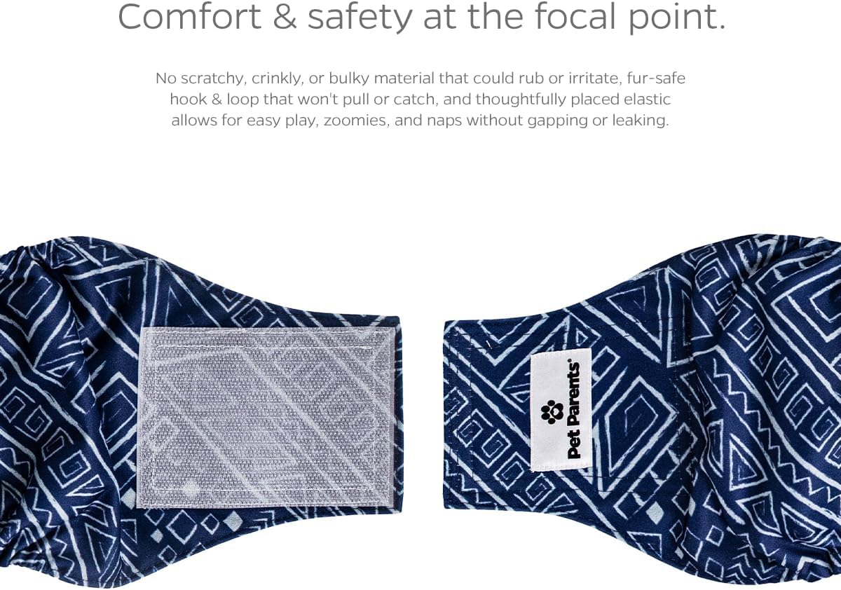 Pet Parents Washable Belly Bands for Male Dogs + Extendrs of Durable - X-Small (11-13") / Kahuna - image 3