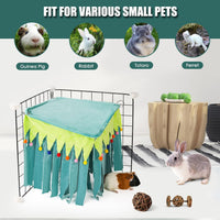 Guinea Pig Hideout, Guinea Pig Corner Hideout - Green / 15.1"L x 16.1"W x 10.2"Th - image 4