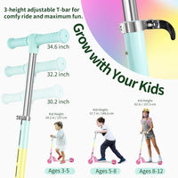 BELEEV V2 Scooters for kids Light-Up Wheels & Stem & Deck - Pink - image 3
