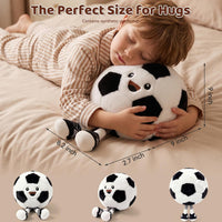 KUCCO-PILLOW 11 inch soccer ball plush pillow with two little legs - view 19