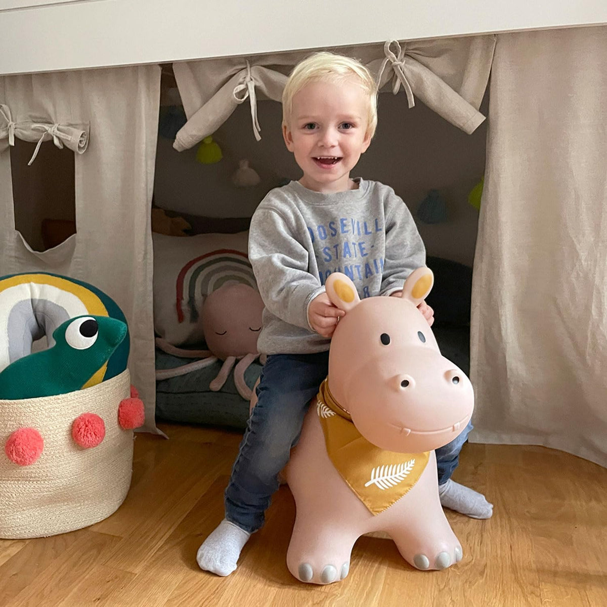 Kindsgut Bouncy Animal Hopper - Hippo - image 2