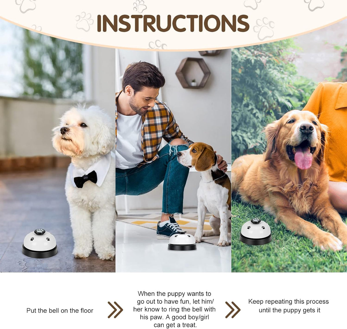 JEXCULL Pet Training Bells - Small - image 3
