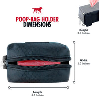 Tuff Pupper Dog Poop Bag Holder, Works with Any Dog Leash - Epic Black - image 2