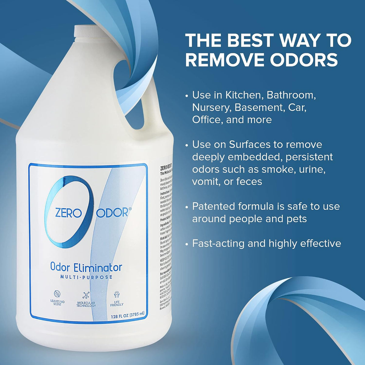 Zero Odor Multi-Purpose Odor Eliminator - 128 Fl Oz (Pack of 2) - image 3