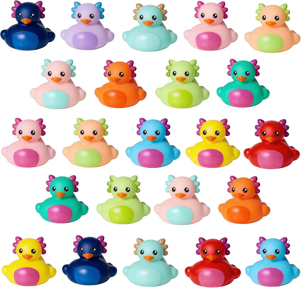 36 Pcs Halloween Rubber Ducks - Axolotl