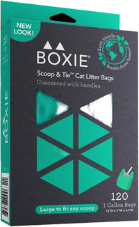 Boxie Sustainable Scoop & Tie Pet Waste Bags, Leak-Proof - Sustainable / 120 Count (Pack of 1)