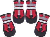 Dimicoo Breathable Dog Boots for Medium Large Dogs - Red / S (Insole Width 2")for 25~30lb