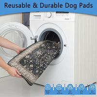 Washable Pee Pads for Dogs 2 Pack, Absorbent Reusable Puppy Pads Waterproof, Leakproof & Non-Slip Whelping Pad, Potty Training Pads for Dogs Playpen Mat 24x36
