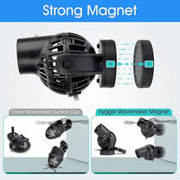 hygger Aquarium Wave Maker Circulation Pump, 1320 GPH Ultra-silence Fish Tank Powerhead with Strong Magnet Suction Base for Freshwater or Saltwater Fish Tank, 360° Rotating Submersible Water Pump