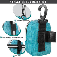 PetAmi Dog Poop Bag Holder for Leash - Sea Blue / 1 Count (Pack of 1) - image 4